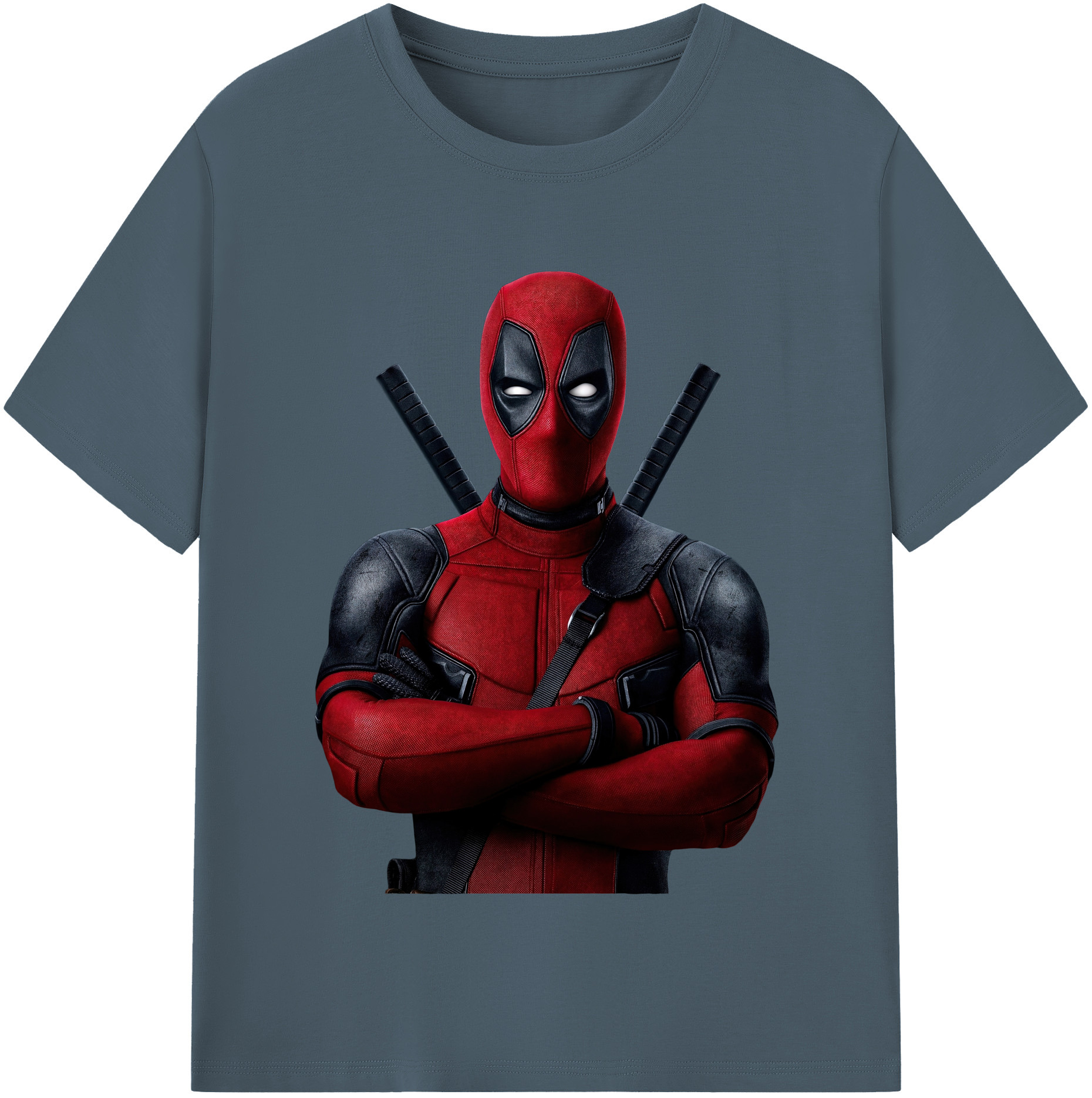 （画像用） Deadpool デッドプール 綿100％半袖Tシャツ（フロントプリント）